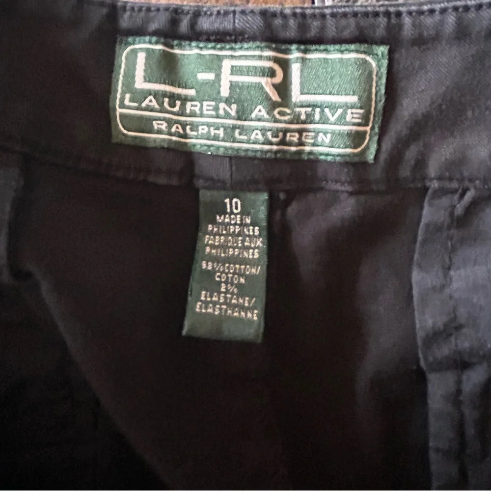 Lauren Ralph Lauren Active Women’s Black‎ Bermuda Shorts Golf Stretch Size 10